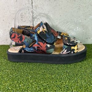 Insecta Tropical Floral Strappy Sandals Shoes Women’s 7.5